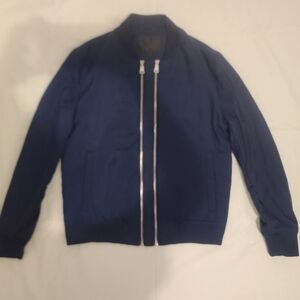 Men's Navy Blue Slim Fit Jacket